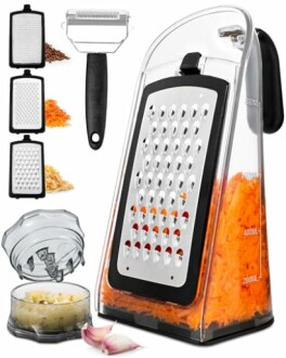 Cheese Grater with Garlic Crusher